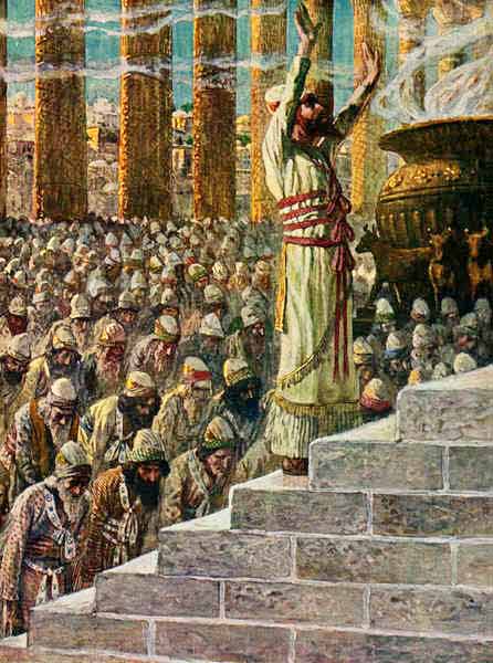 King Solomon Dedicates the Temple.