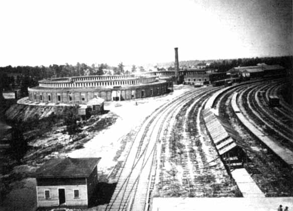 Chattanooga Railroad Roundhouse Near Atlanta.