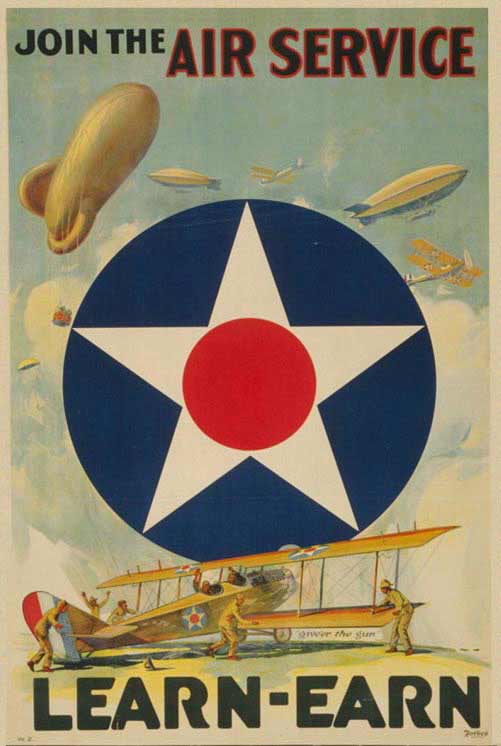 A Recruting Poster for the US Army Air Service.