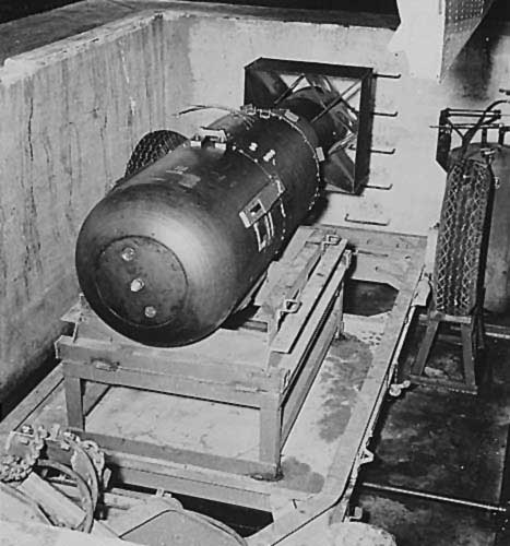 Little Boy exploded at 1900 feet / 579 meters altitude over Hiroshima, Japan, at 08:15 06 August 1945. It exploded with a force greater than the equivalent of 15,000 tons of TNT. This was the first actual use of an atomic bomb in warfare.